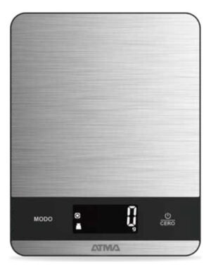 Balanza De Cocina Atma Bc24s0a Pesa De 1g A 3kg Lcd