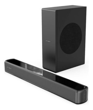 Barra De Sonido 2.1 Con Subwoofer 70w Bluetooth Etheos Color Negro Frecuencia 60