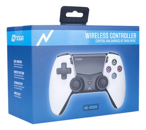 Joystick Gamepad Inalámbrico Para Ps4 Pc Noga Ng-4550x Color Gris - Imagen 6