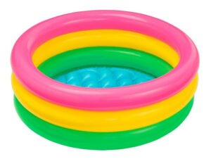 Piscina Inflable Infantil Intex Redonda Sunset Bebe 61x22 Cm Color Tricolor