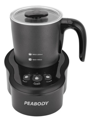 Espumador De Leche Peabody Pe-mf2316 600w 250ml Automático Color Negro
