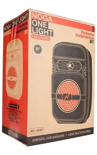 Parlante Portátil Noga One Light Ngl-400bt Con Bluetooth, Lu - Imagen 2