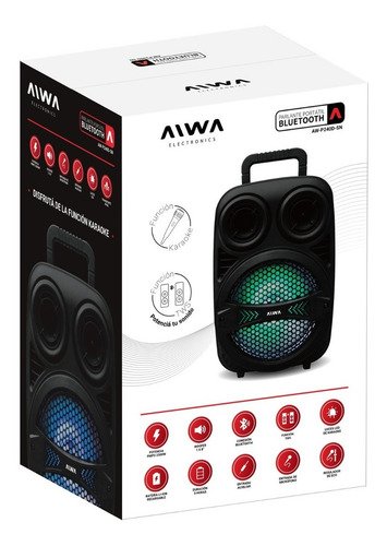 Parlante Bluetooth Portátil Party Aiwa 2500w Color Negro - Imagen 5