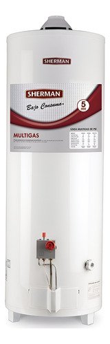 Termotanque A Gas 120 Lts Sherman Tpgp120msh13 Superior Pie
