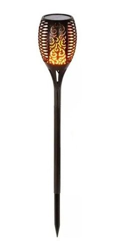 Estaca Solar Efecto Llama Para Exterior Jardin Patio 6hs Negro Etheos Es96ele