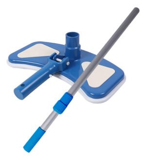 Limpiafondo Con Cepillo Barrefondo Deluxe Anti Choque Para P