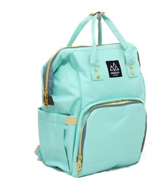 Mochila Maternal Impacto Bolso + Cambiador Bebe Mama Color Verde Agua