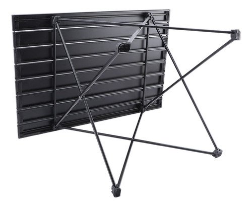 Mesa Plegable Para Camping De Aluminio C/bolso 68x47x46 Cm C Negro - Imagen 5