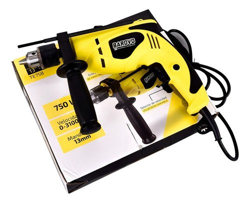 Taladro Impacto Percutor 13mm 750w Barovo Color Amarillo Fre 50 Hz - Imagen 5