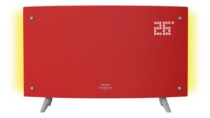 Calefactor Eléctrico Vitroconvector Curvo Peabody Pe-vqdl20r Rojo Con Luz 2000w