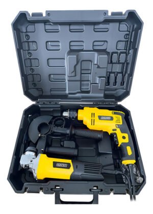 Kit Combo Amoladora Y Taladro 13mm Barovo 850w Maletin