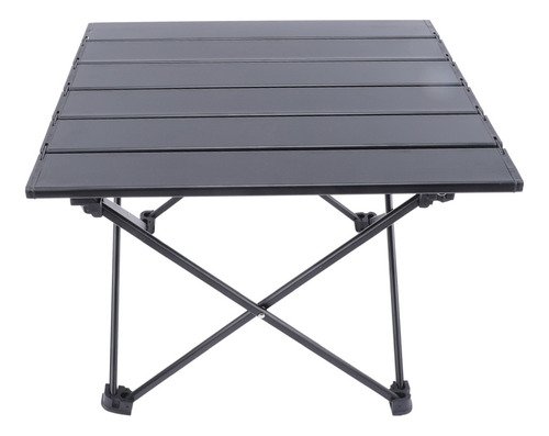 Mesa Plegable Para Camping De Aluminio C/bolso 68x47x46 Cm Color Negro - Imagen 4