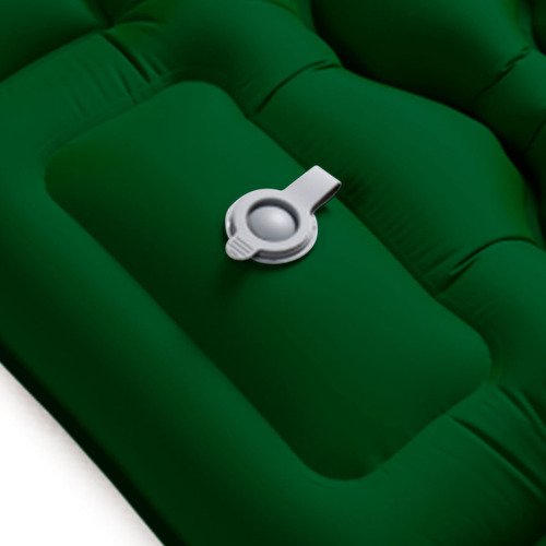 Colchoneta Camping Ultraliviana Con Almohada C/inflador Verde - Imagen 5