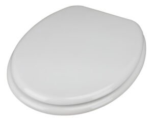 Tapa Asiento Inodoro Madera Laqueada Jucar Herr. Metalico C Blanco
