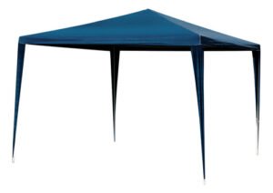 Gazebo De Rafia Impremeable 3x3 Mts Estructura Acero Fgri - Azul