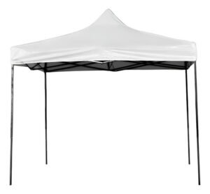Gazebo Plegable Kushiro 3x3 M Tela Oxford Aprueba Agua/uv Blanco