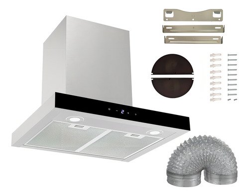 Campana Extractora Plana Vonne Digital Con Motor/salida Acero - Imagen 2