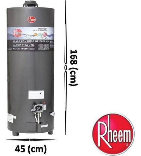 Termotanque Rheem Confort Apg160lrh07 Negro 160l - Imagen 5