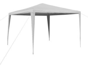 Gazebo D Rafia Toldo Camping Quincho Impermeable Con Estacas Color Blanco
