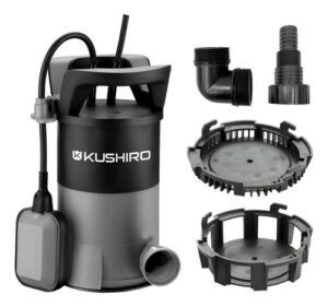 Bomba Sumergible 400w 3 En 1 Eleva 5mts Agua Sucia Limpia Co Negro