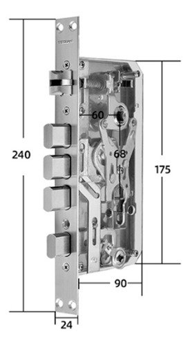 Cerradura Inteligente Wifi Con Cámara Y Huella Codigo Tarjet - Negro - Imagen 4