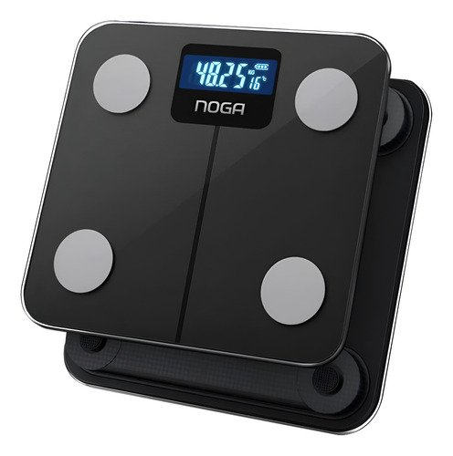 Balanza Digital Smart Fitness Med Corp App Recargable Noga Negro