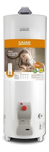 Termotanque Saiar 80 Litros Gas Natural Envasado De Pie Color Blanco