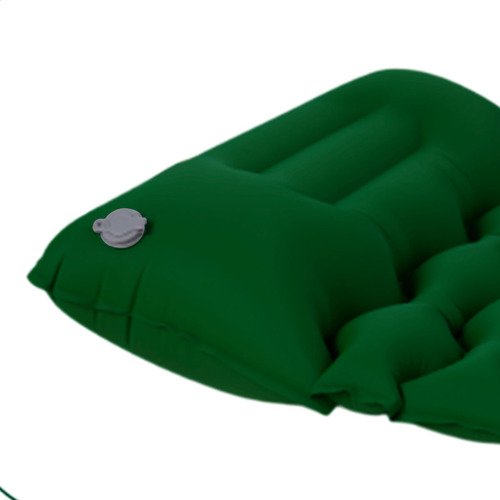 Colchoneta Camping Ultraliviana Con Almohada C/inflador Verde - Imagen 5