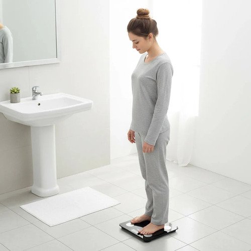 Balanza Noga Digital Smart Fitness Med Corp App Recargable Negro - Imagen 3