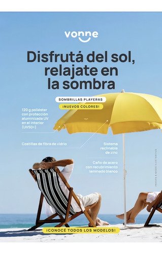 Sombrilla Playa Jardin Grande 2 M Reforzada Inclinaci Color Roja - 2mts - Imagen 10