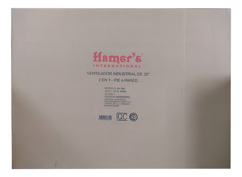 Ventilador Industrial 2 En 1 Pie Pared 30 Pulgadas Hamer's International Por Kacemaster Hi-180 - Imagen 3