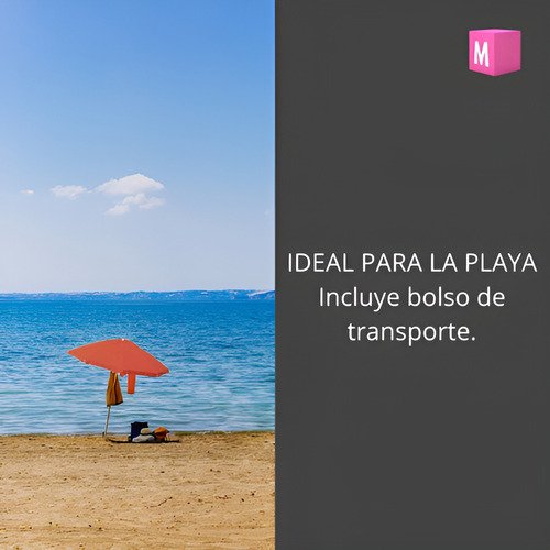 Sombrilla Playa Jardin Grande 2 M Reforzada Inclinaci Color Roja - 2mts - Imagen 6