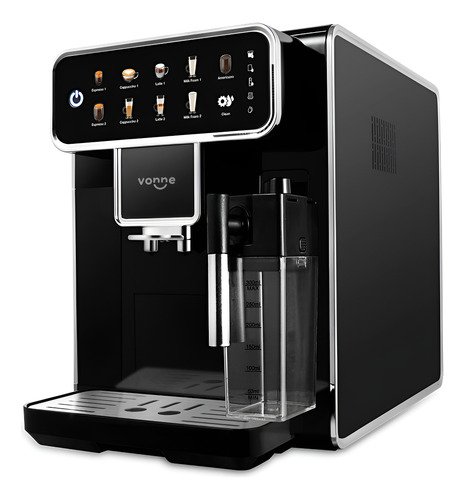 Cafetera Expreso Super-automática Con Pantalla Digital Color Negro