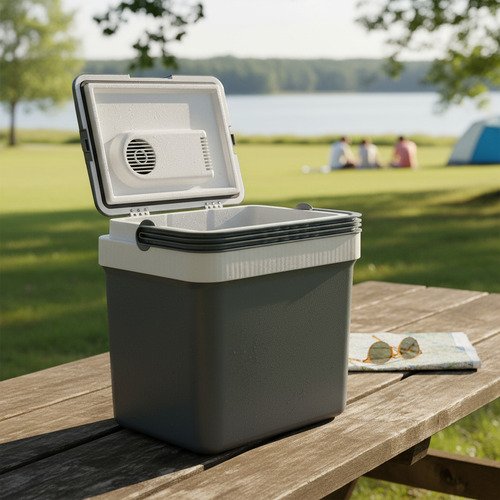 Conservadora Electrica Kushiro Cw-32a Frio Calor 32l 12v Auto Gris