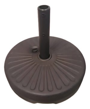 Base Sombrilla Central 22 Kg Contrapeso 51 Cm 38/48 Mm Color - Gris Oscuro - Rayas