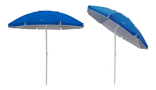Sombrilla Playa Jardin Grande 2 Metros Reforzada Inclinacion Color Azul - 2mts - Imagen 2