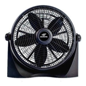 Ventilador Turbo Kacemaster 16  3 Velocidades 5 Aspas 60w 40.64 Cm Negro Negro Plástico