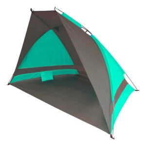 Carpa Playera Uv50 P/ 2 Personas C/ Bolso Transporte Estacas Verde
