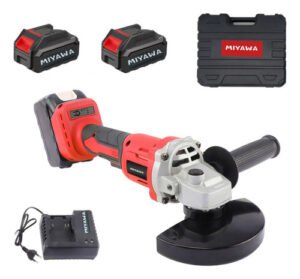 Amoladora Angular Inalambrica 2 Baterias 21v Motor Brushless Rojo