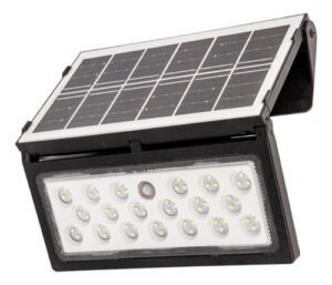 Reflector Solar Portátil Exterior 600lm 6w Sensor 12hs Pro Negro