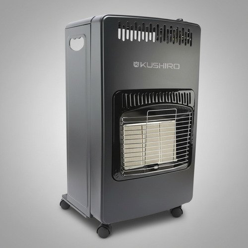 Estufa Garrafera Plegable 4200w Gas Envasado Glp Garrafa De 10kg Con Válvula De Seguridad Tres Niveles De Potencia Kushiro Negro - Imagen 2