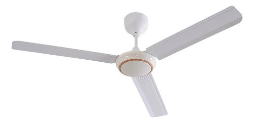 Ventilador De Techo 3 Aspas Metal 54' Control Remoto Bl 1.38 M Blanco Chapa 3 - Imagen 2