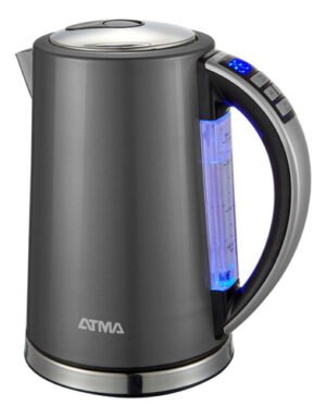 Pava Eléctrica Atma Digital Acero Inoxidablel 1.7 Litros 220 Negro
