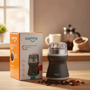 Molinillo De Café Semillas & Frutos Secos Eléctrico 60g Vonne 120w Color Gris