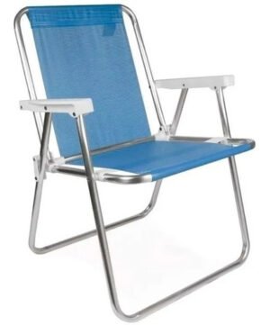 Silla Alta Aluminio Sannet Playa Camping Mor Plegable 110kg