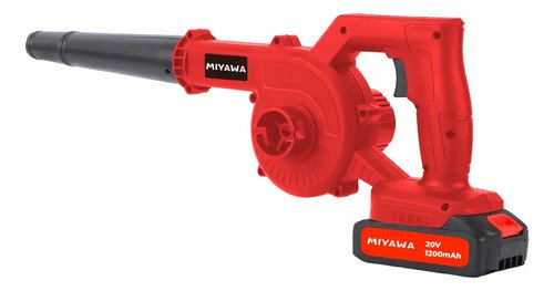 Sopladora Aspiradora 20v Inalámbrica 2 En 1 Con 2 Baterías Rojo Y Negro Rojo/negro - Imagen 4