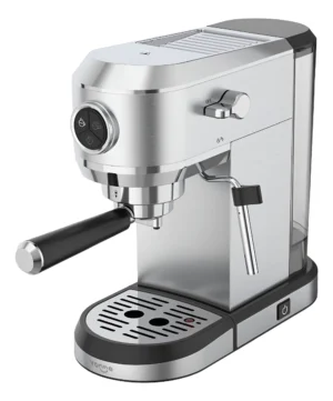 Cafetera Expreso Multicápsulas 3 En 1 Con Espumador De Leche Color Plateado