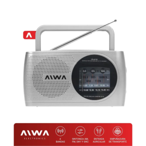 Radio Portatil Am/fm Aiwa 4 Bandas Entrada Auricular Analógico