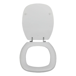Asiento Inodoro Madera Herraje Metálico Compatible Con Linea