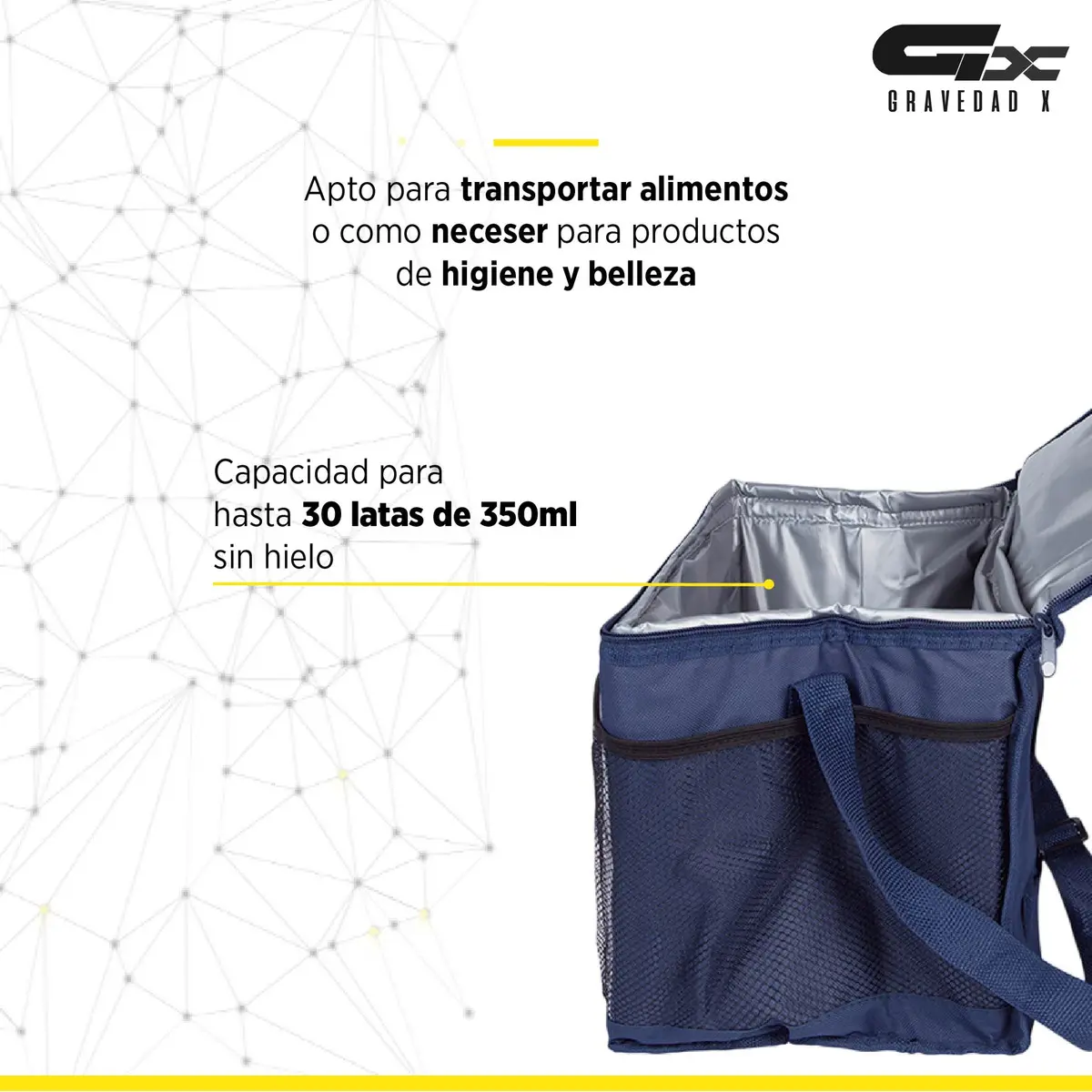 Bolso Conservadora Térmica Mor 20 L Camping Playa. Color Azul - Imagen 2